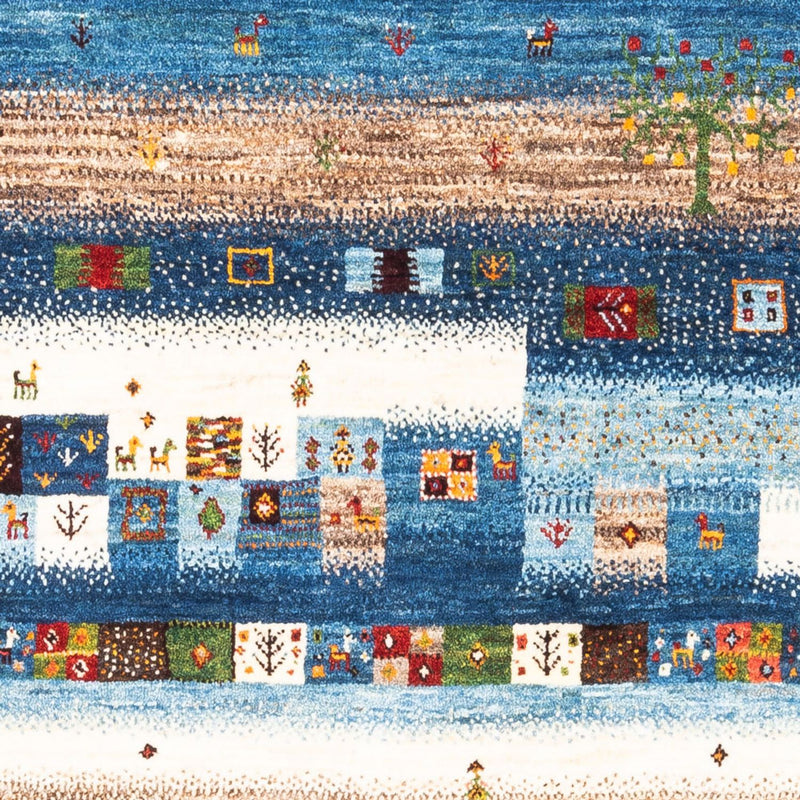 Alfombra Gabbeh - Loribaft Persa - Real - 154 x 103 cm - multicolor