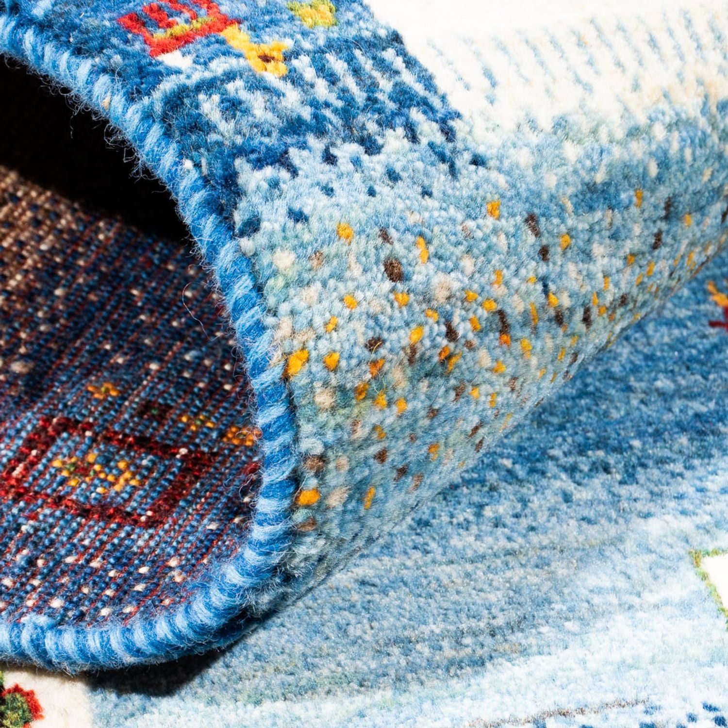 Alfombra Gabbeh - Loribaft Persa - Real - 154 x 103 cm - multicolor
