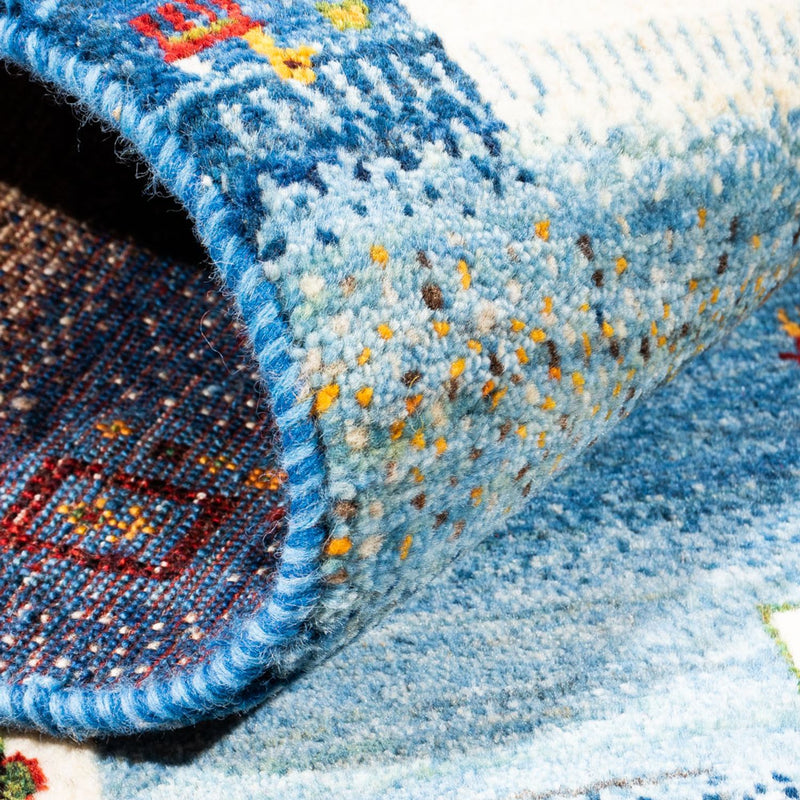 Alfombra Gabbeh - Loribaft Persa - Real - 154 x 103 cm - multicolor