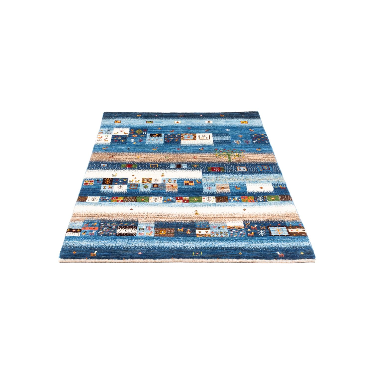 Alfombra Gabbeh - Loribaft Persa - Real - 154 x 103 cm - multicolor