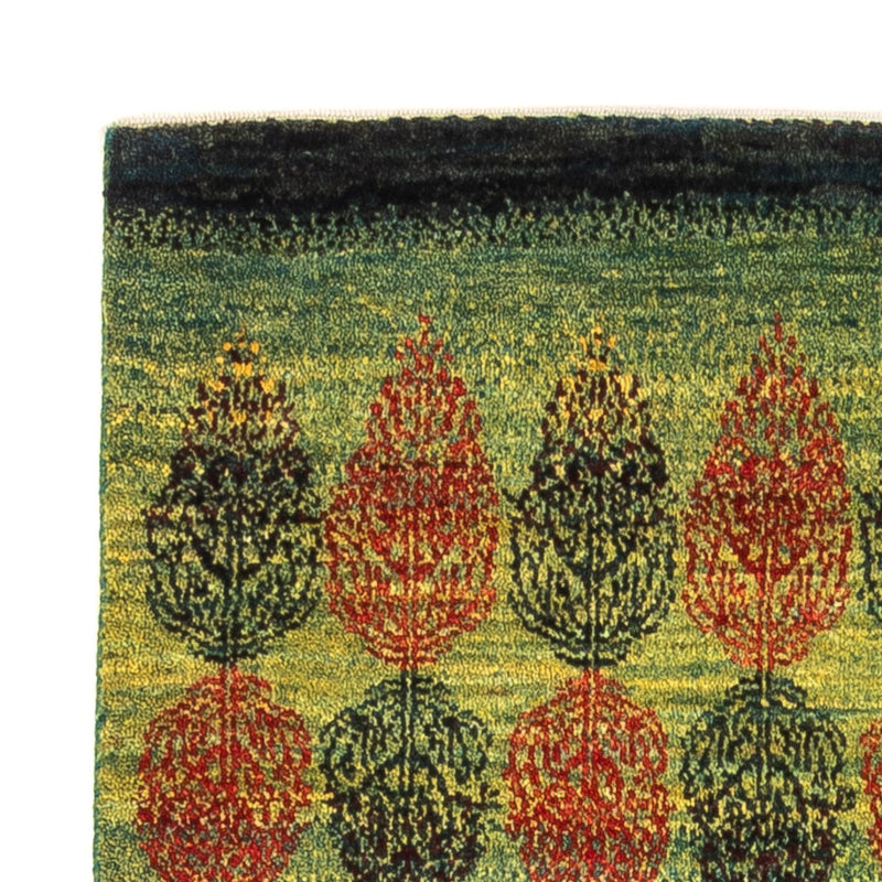 Alfombra Gabbeh - Loribaft Persa - Real - 138 x 87 cm - multicolor