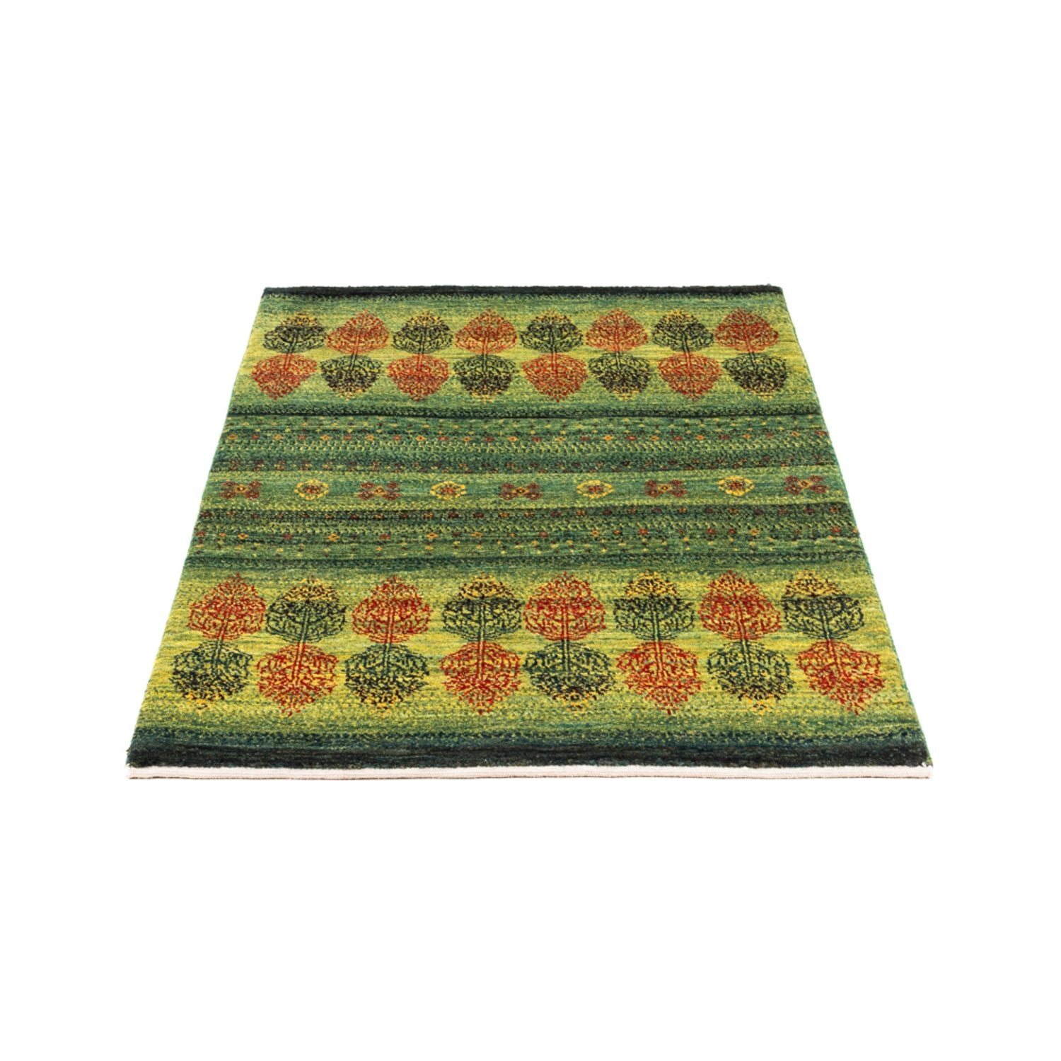 Alfombra Gabbeh - Loribaft Persa - Real - 138 x 87 cm - multicolor