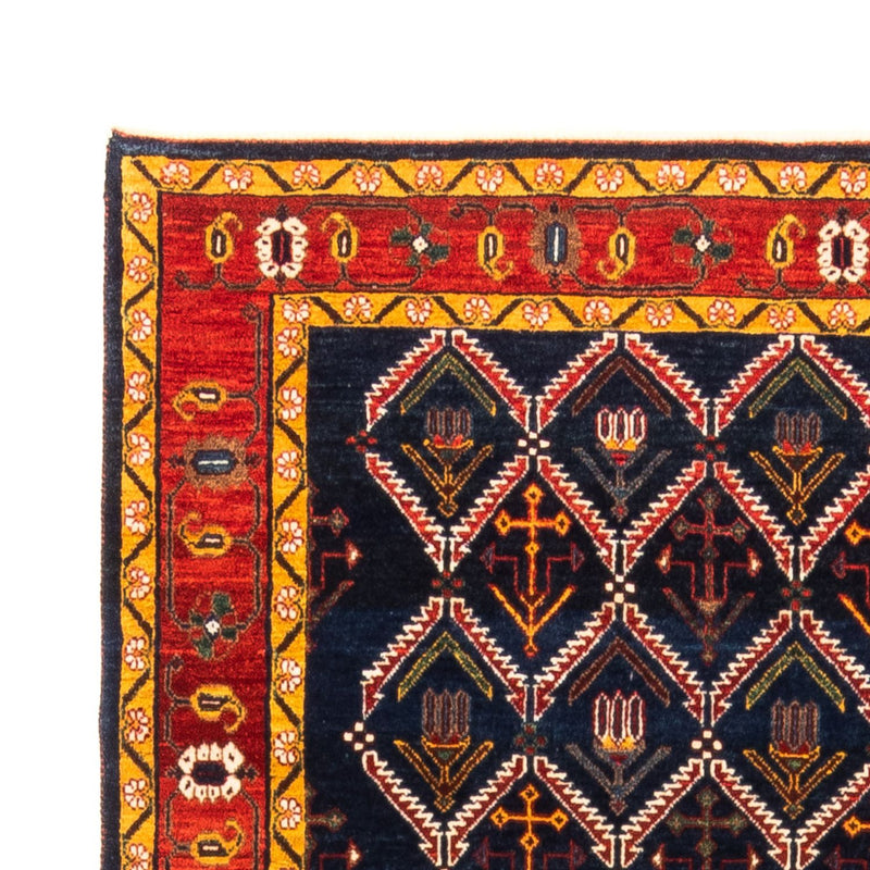 Alfombra Gabbeh - Persa - 205 x 143 cm - azul oscuro