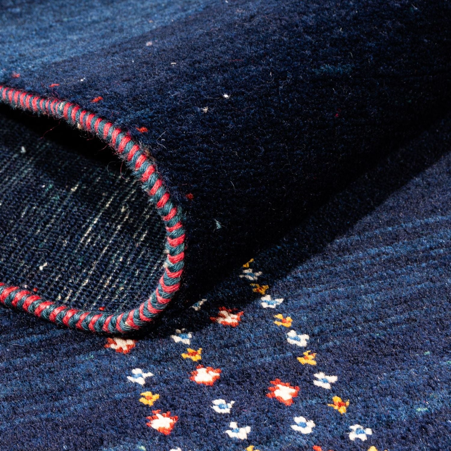 Alfombra Gabbeh - Persa - 230 x 170 cm - azul oscuro
