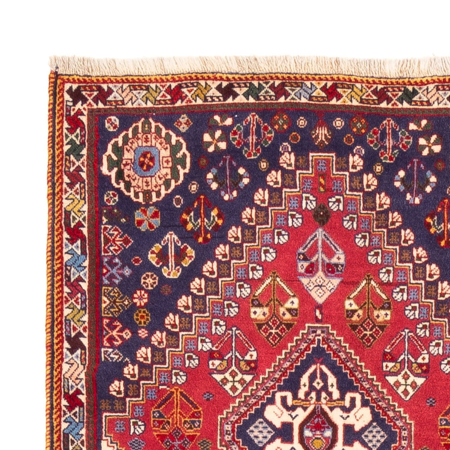 Alfombra de pasillo Alfombra Gabbeh - Persa Kashkuli - 238 x 72 cm - rojo