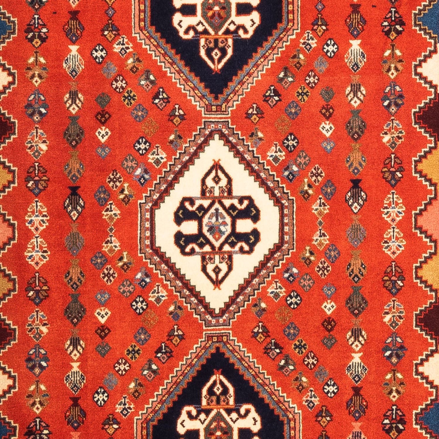 Alfombra de pasillo Alfombra Gabbeh - Persa Kashkuli - 200 x 85 cm - rojo
