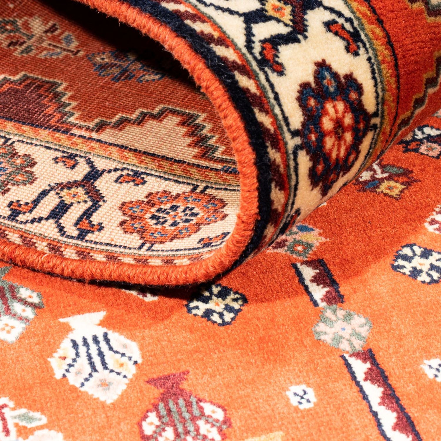 Alfombra de pasillo Alfombra Gabbeh - Persa Kashkuli - 200 x 85 cm - rojo