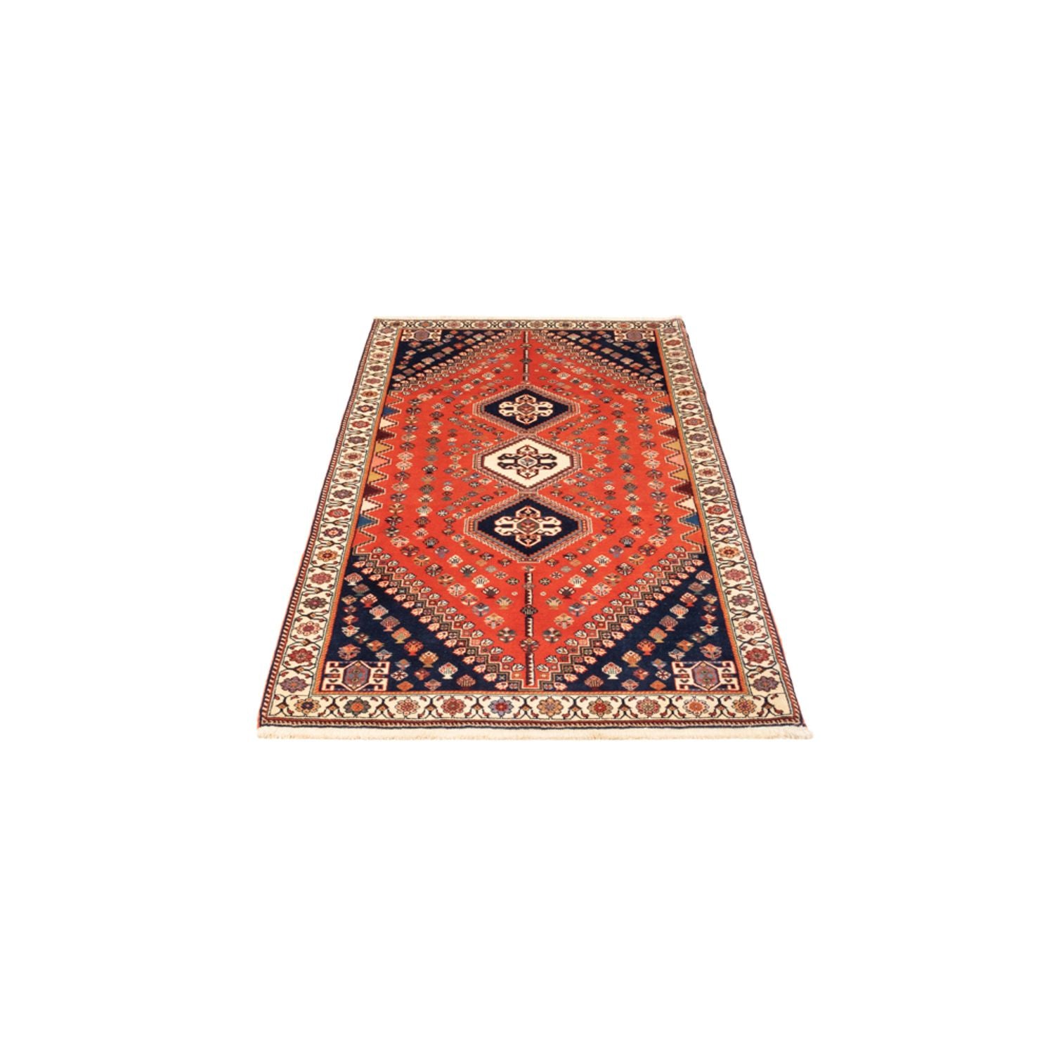 Alfombra de pasillo Alfombra Gabbeh - Persa Kashkuli - 200 x 85 cm - rojo