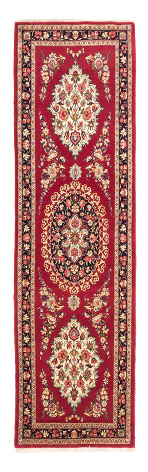 Alfombra de pasillo Alfombra persa - Ghom - 215 x 65 cm - rojo