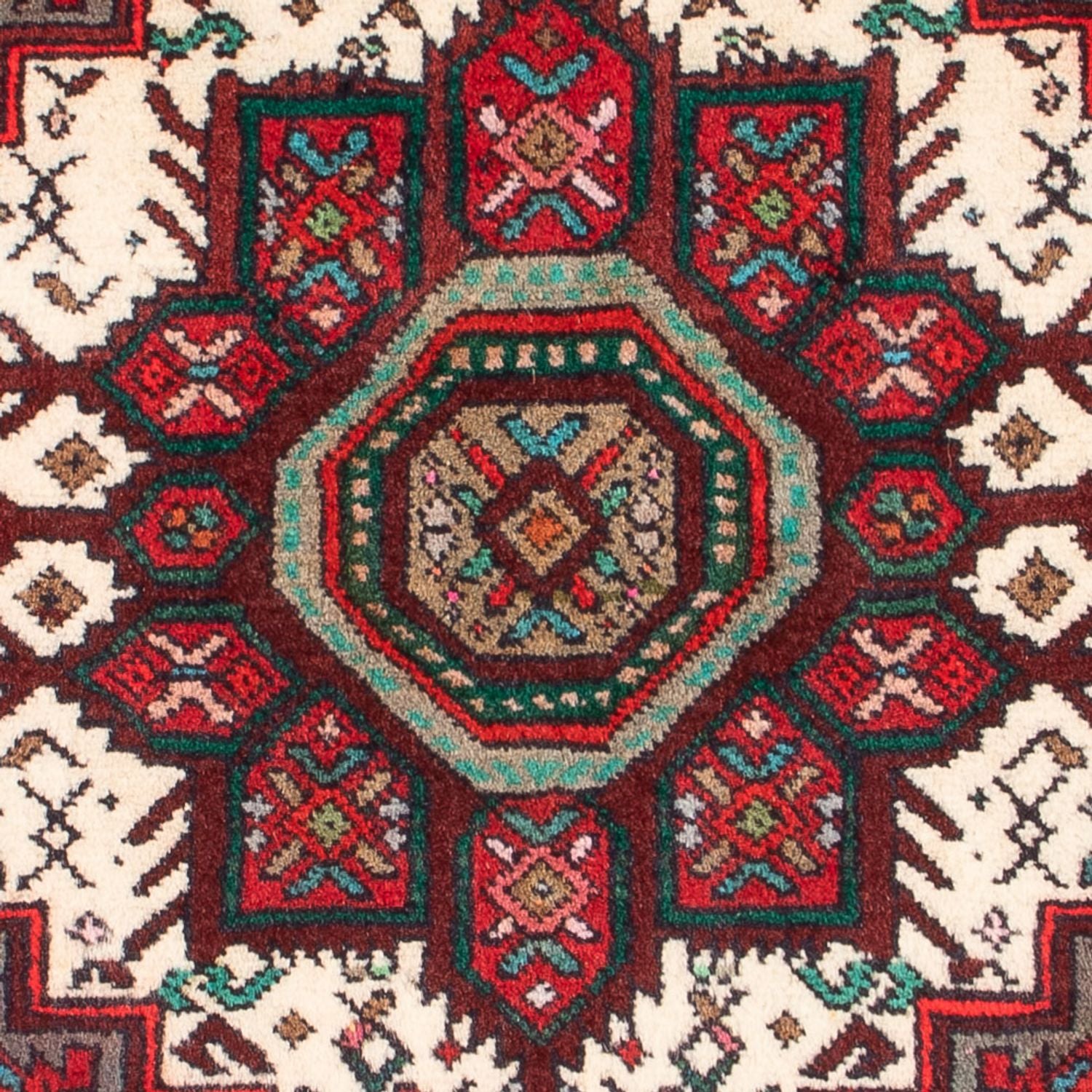Alfombra persa - Nómada - 95 x 58 cm - crema