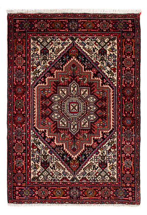 Alfombra persa - Nómada - 80 x 52 cm - crema