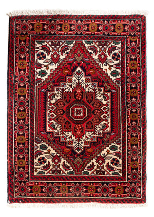Alfombra persa - Nómada - 69 x 50 cm - crema