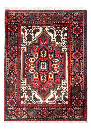 Alfombra persa - Nómada - 68 x 50 cm - crema