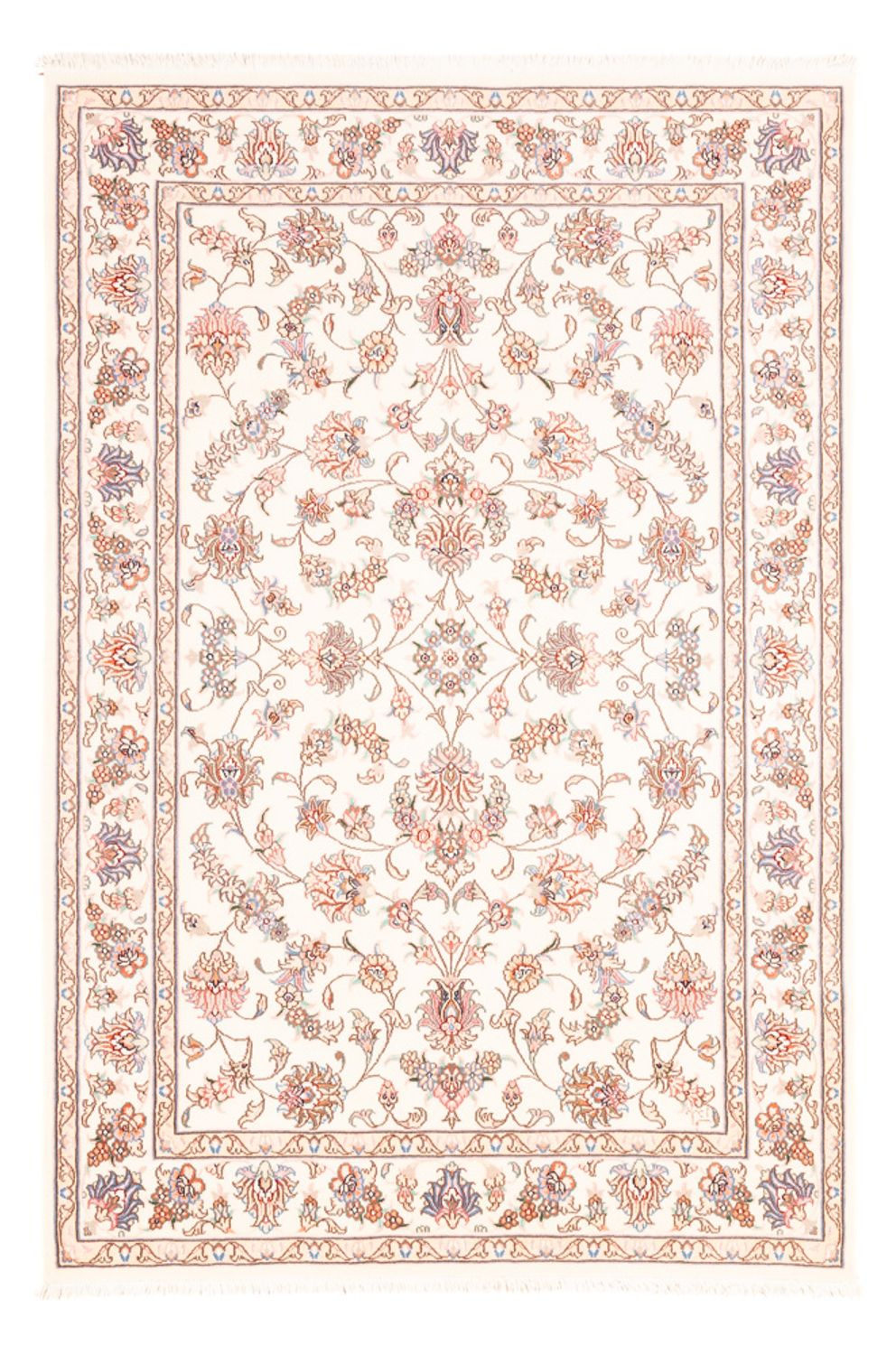 Alfombra persa - Tabriz - 178 x 120 cm - crema