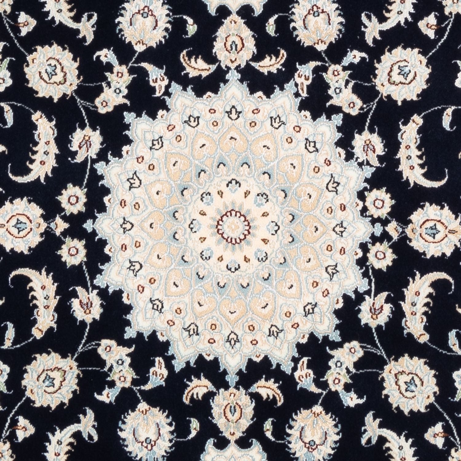 Alfombra Persa - Nain - Prima - 176 x 119 cm - azul oscuro