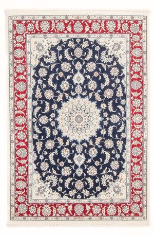 Alfombra Persa - Nain - Real - 178 x 120 cm - azul oscuro