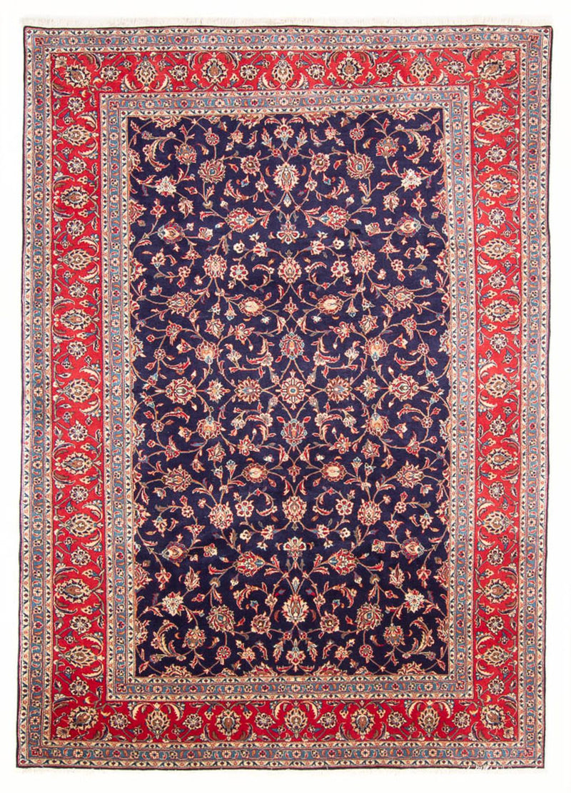 Alfombra persa - Keshan - 295 x 200 cm - azul oscuro