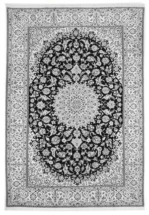 Alfombra persa - Nain - 304 x 200 cm - azul oscuro