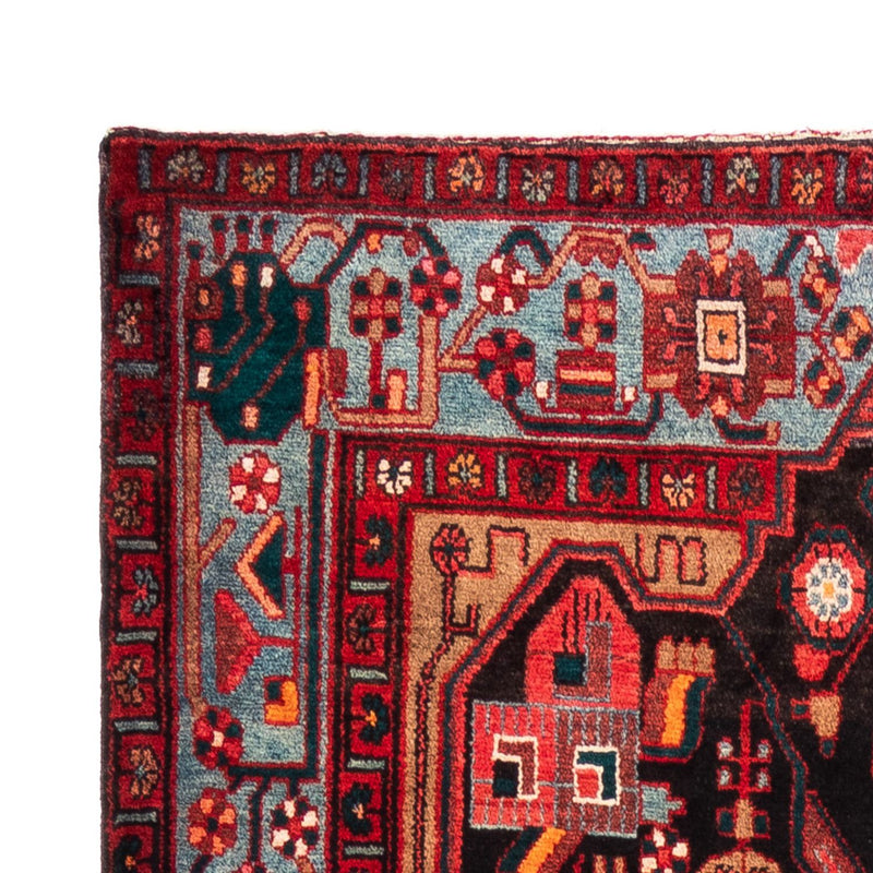 Alfombra de pasillo Alfombra persa - Nómada - 343 x 154 cm - azul oscuro
