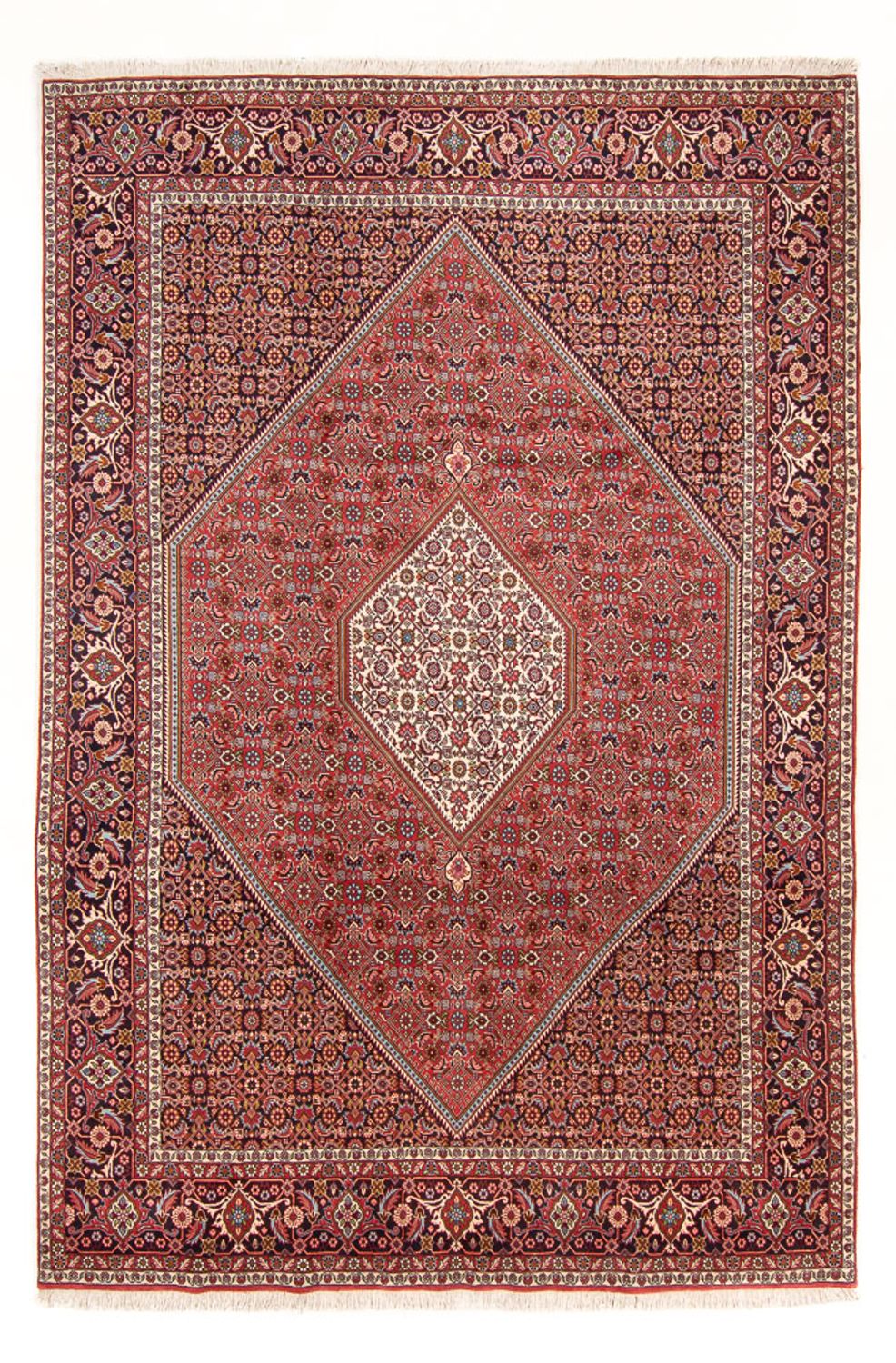 Alfombra persa - Bidjar - 310 x 203 cm - rojo