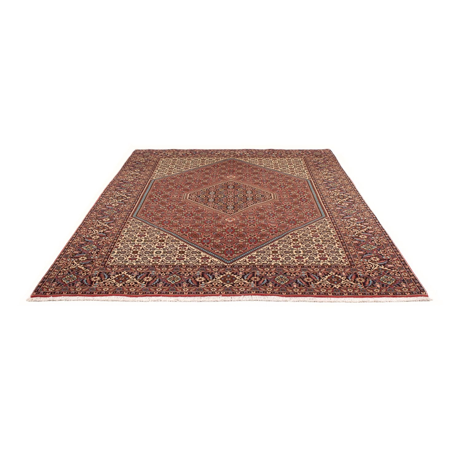 Alfombra persa - Bidjar - 307 x 203 cm - rojo