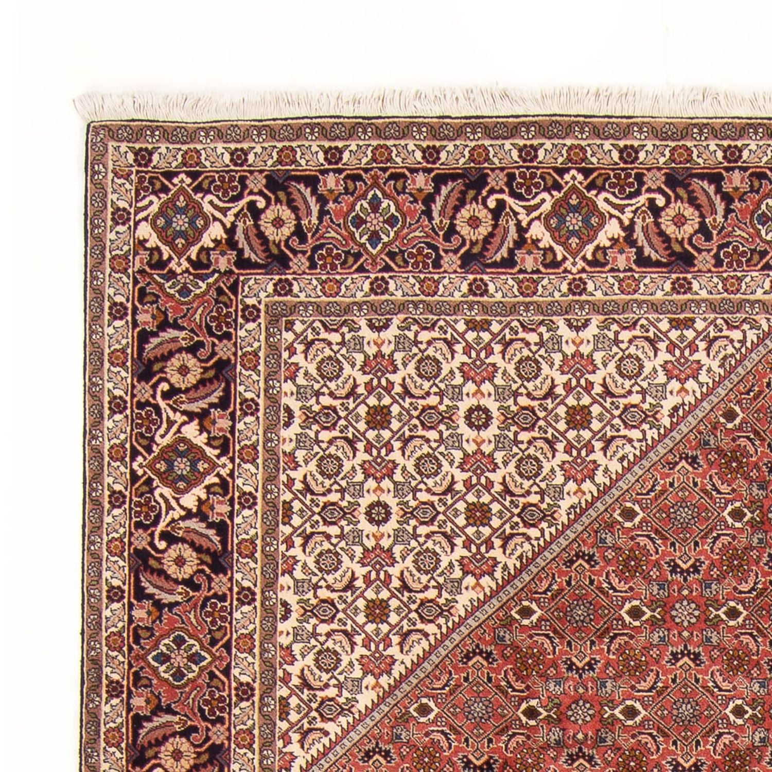 Alfombra persa - Bidjar - 297 x 196 cm - rojo