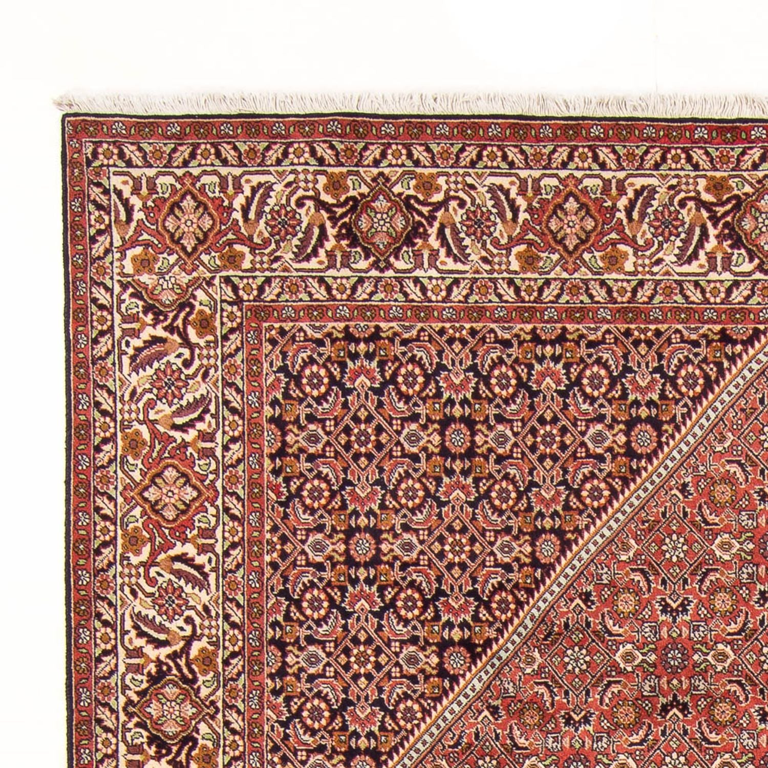 Alfombra persa - Bidjar - 293 x 197 cm - rojo
