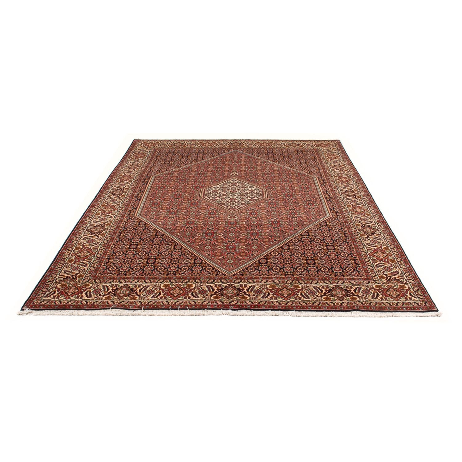 Alfombra persa - Bidjar - 293 x 197 cm - rojo