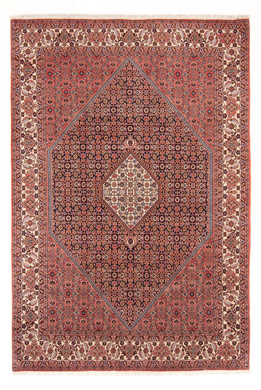 Alfombra persa - Bidjar - 295 x 197 cm - azul oscuro