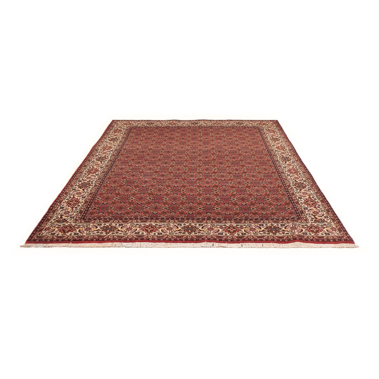 Alfombra persa - Bidjar - 289 x 195 cm - rojo