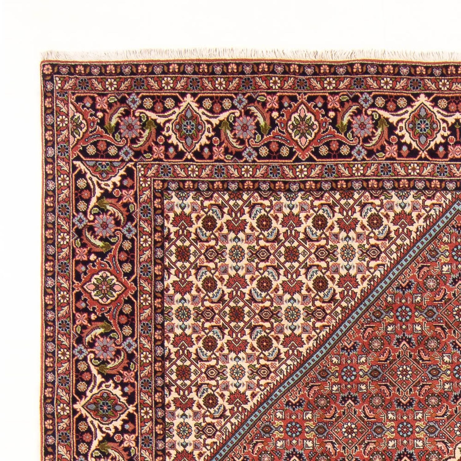 Alfombra persa - Bidjar - 296 x 197 cm - rojo