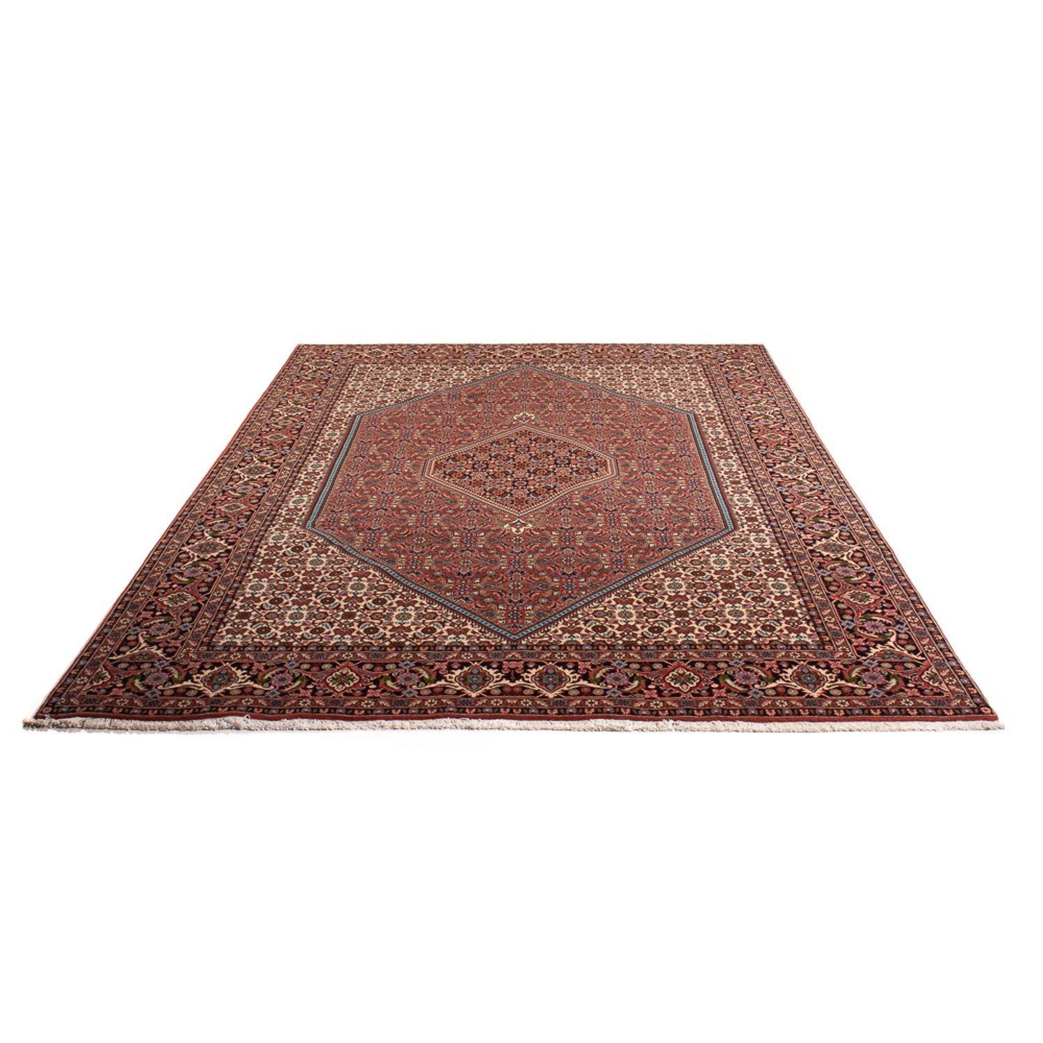 Alfombra persa - Bidjar - 296 x 197 cm - rojo