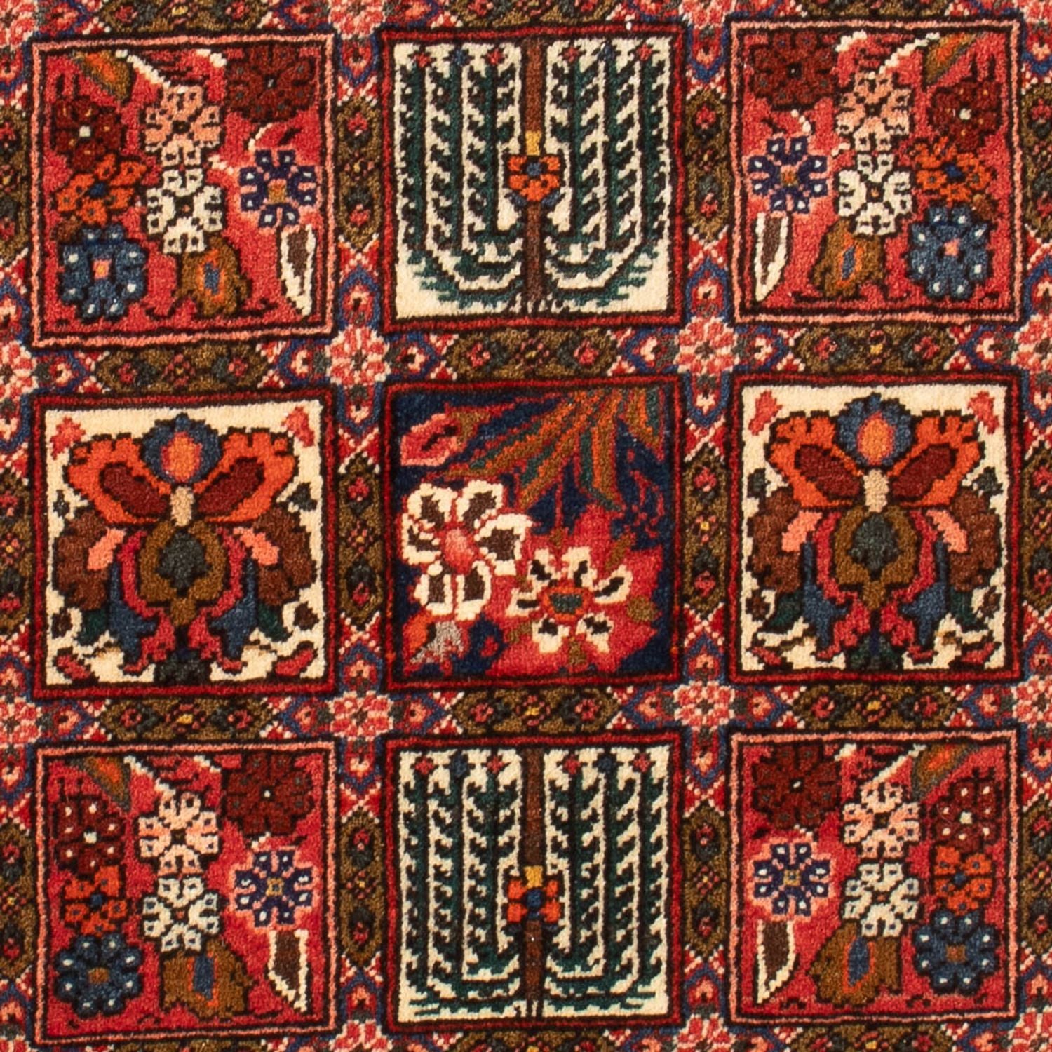 Alfombra persa - Nómada - 100 x 64 cm - multicolor
