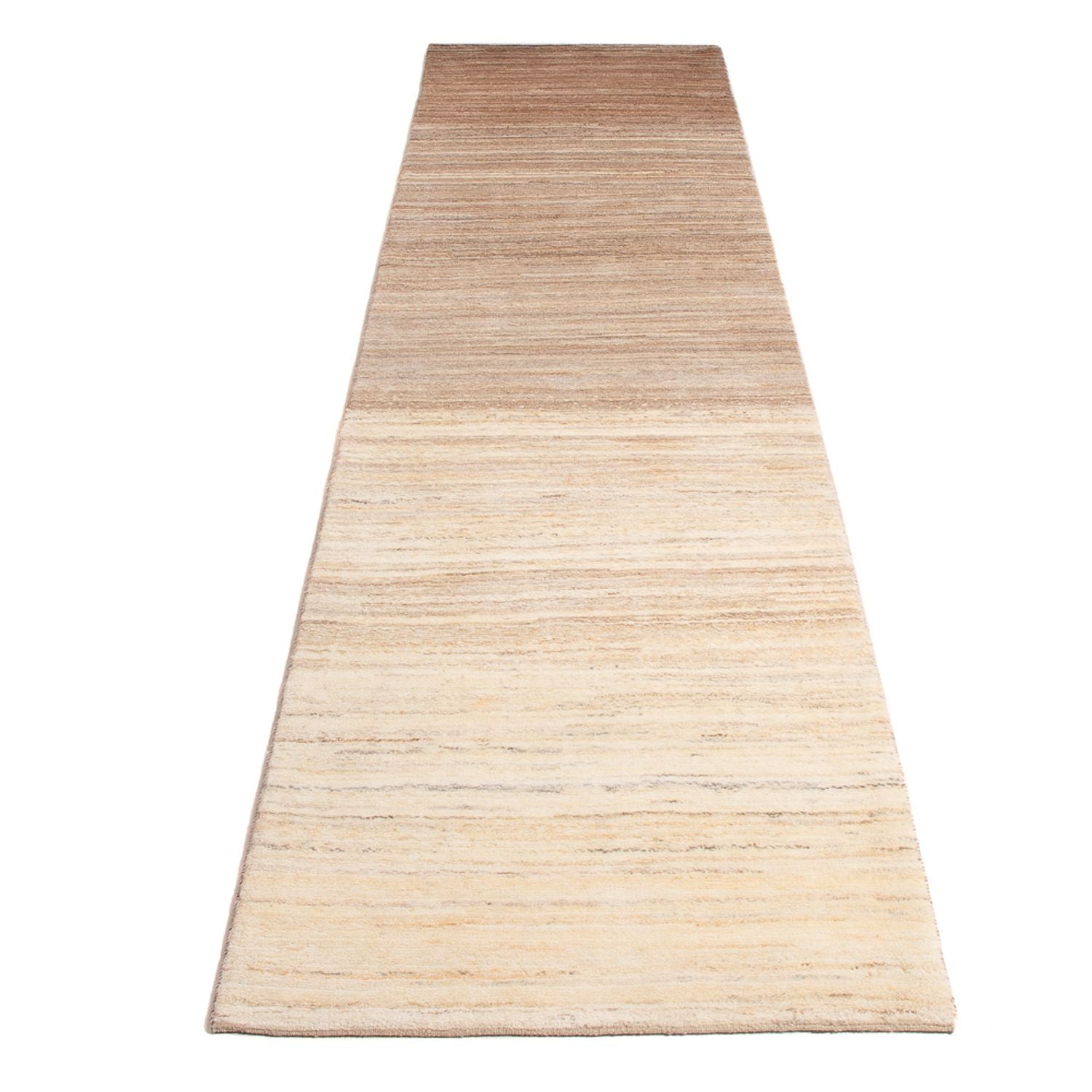 Alfombra de pasillo Alfombra Gabbeh - Persa - 351 x 85 cm - natural