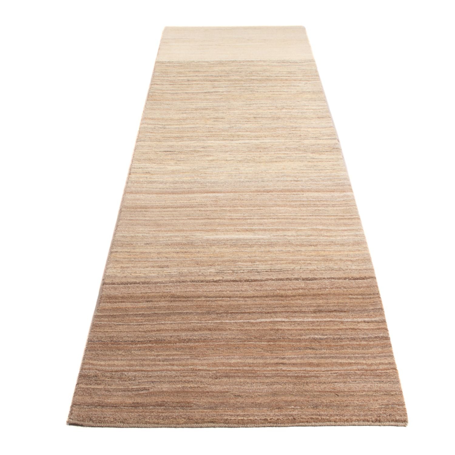 Alfombra de pasillo Alfombra Gabbeh - Persa - 334 x 87 cm - natural