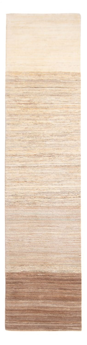 Alfombra de pasillo Alfombra Gabbeh - Persa - 332 x 75 cm - natural