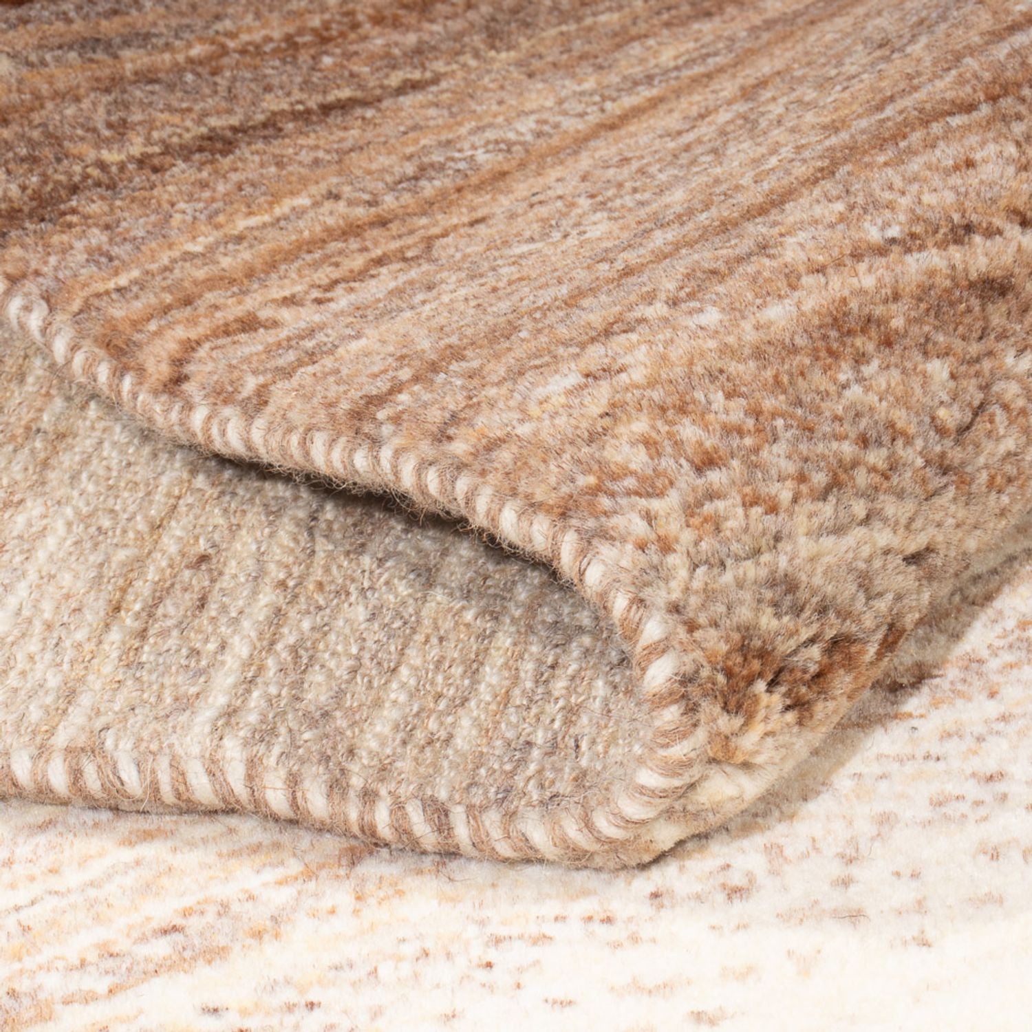 Alfombra de pasillo Alfombra Gabbeh - Persa - 333 x 78 cm - natural