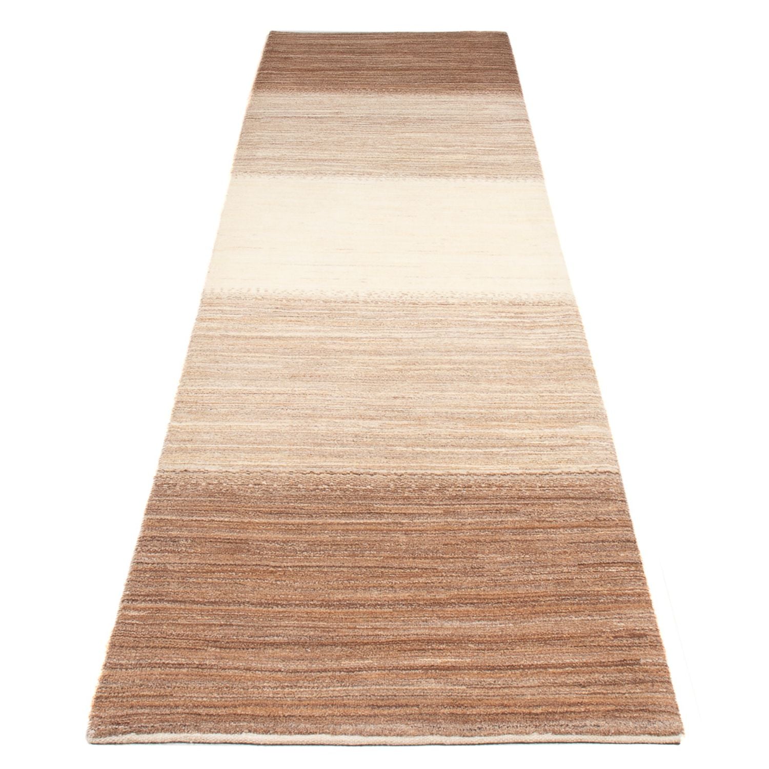 Alfombra de pasillo Alfombra Gabbeh - Persa - 333 x 78 cm - natural