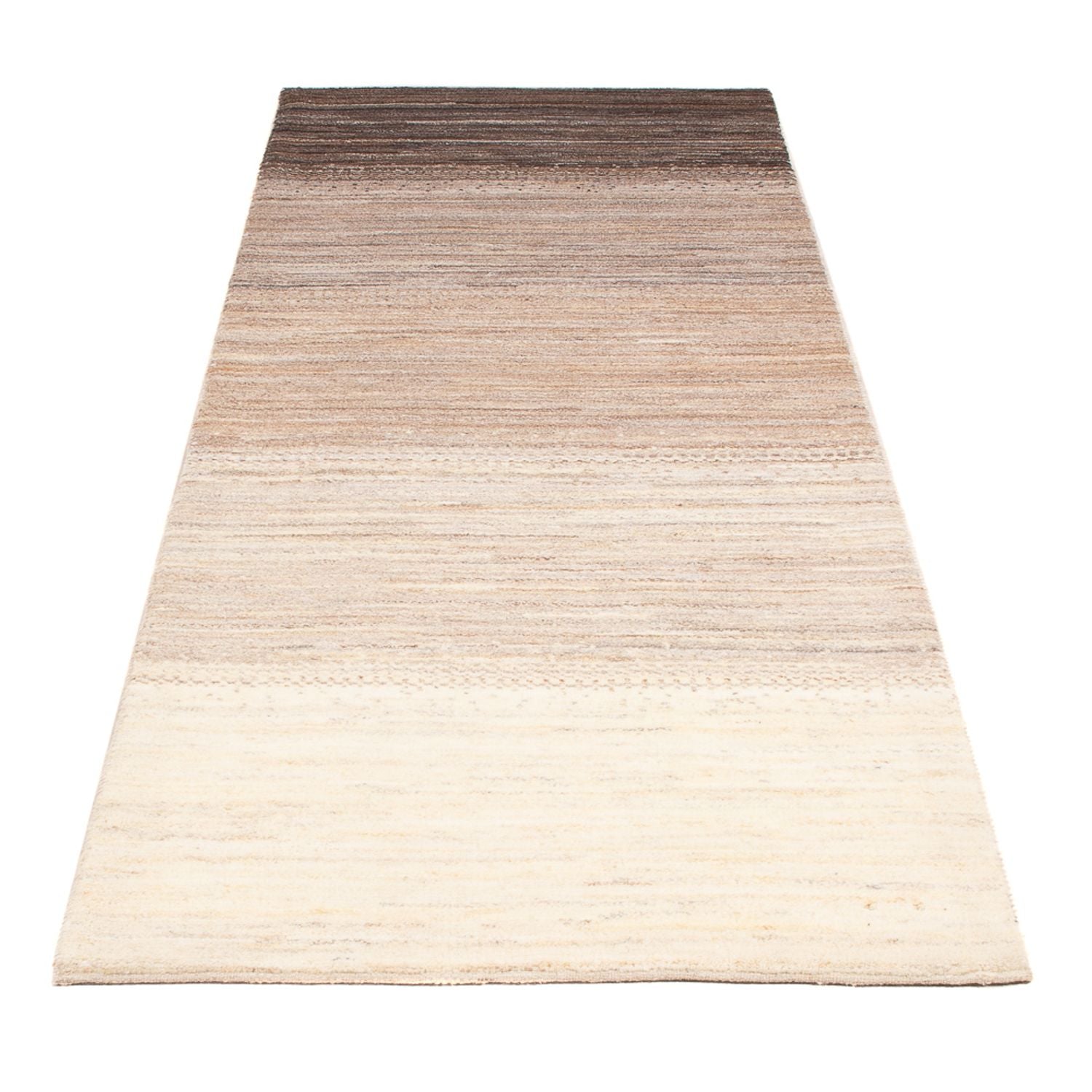 Alfombra de pasillo Alfombra Gabbeh - Persa - 246 x 82 cm - natural