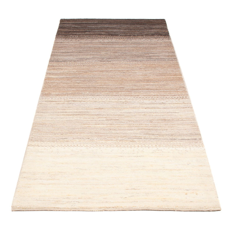 Alfombra de pasillo Alfombra Gabbeh - Persa - 246 x 82 cm - natural