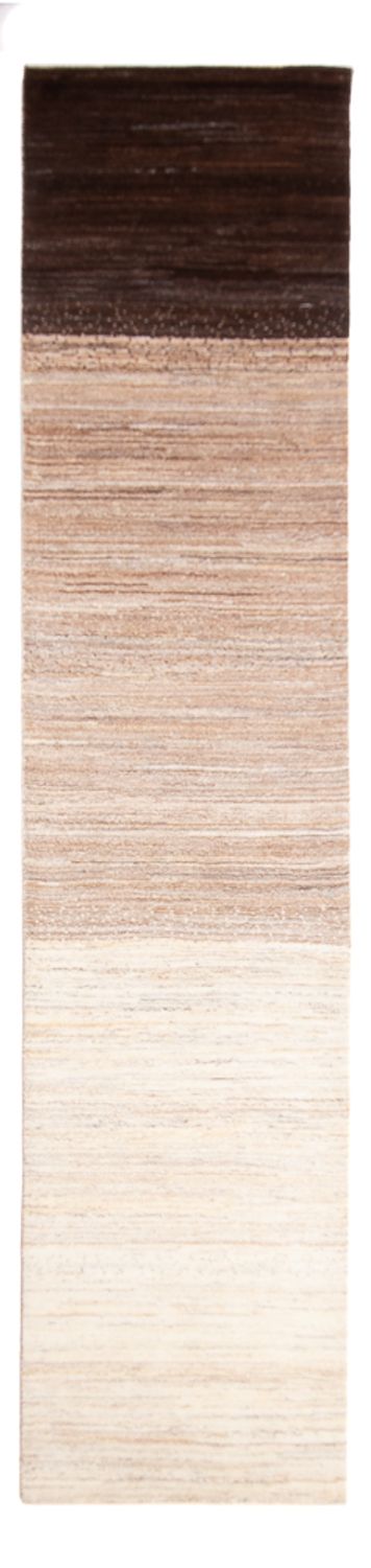 Alfombra de pasillo Alfombra Gabbeh - Persa - 342 x 78 cm - natural