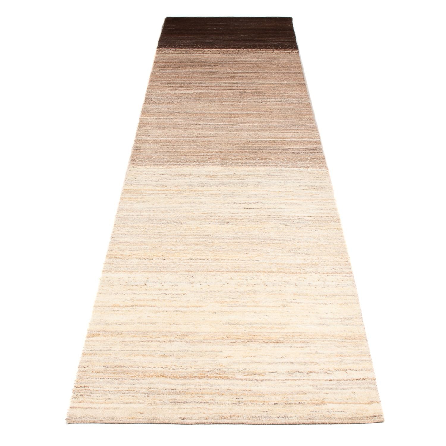 Alfombra de pasillo Alfombra Gabbeh - Persa - 342 x 78 cm - natural