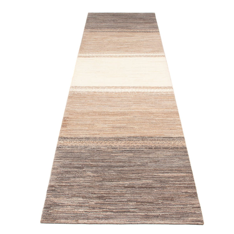 Alfombra de pasillo Alfombra Gabbeh - Persa - 340 x 85 cm - natural