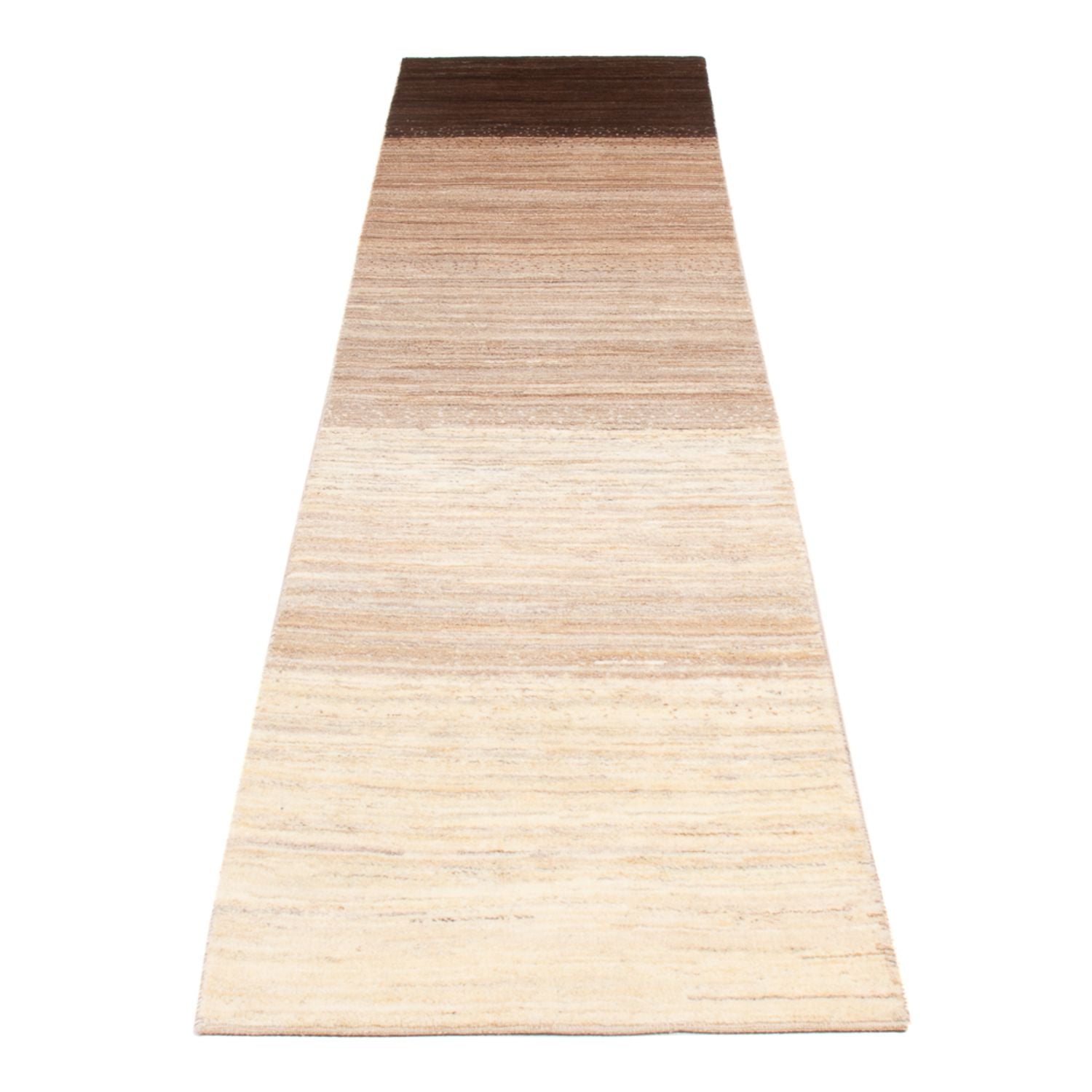 Alfombra de pasillo Alfombra Gabbeh - Persa - 340 x 78 cm - natural