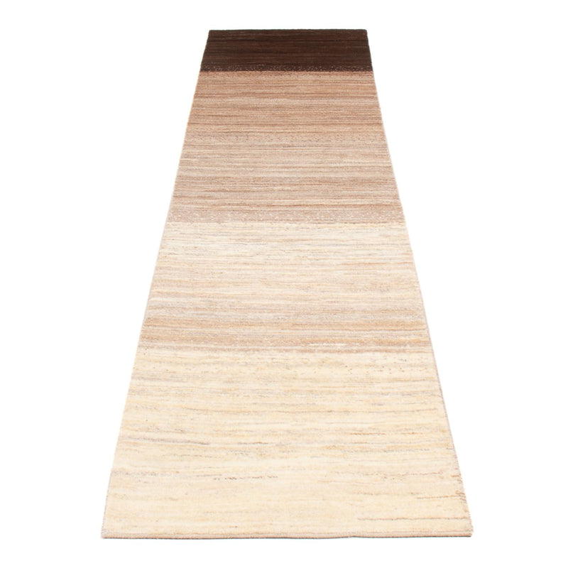 Alfombra de pasillo Alfombra Gabbeh - Persa - 340 x 78 cm - natural