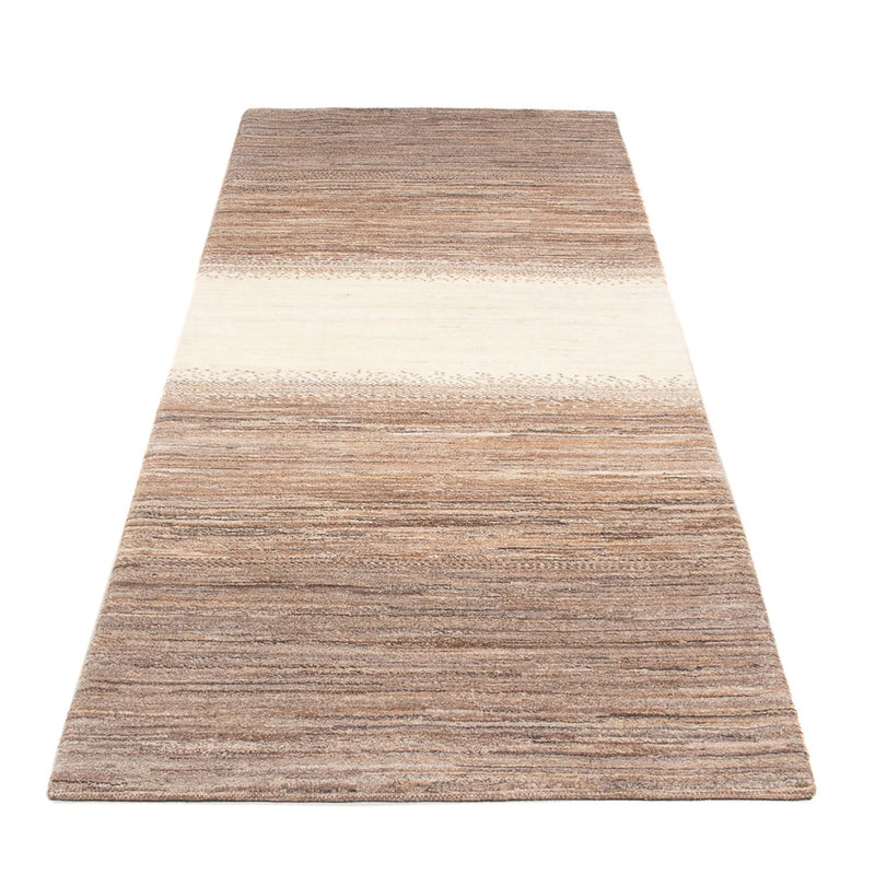 Alfombra de pasillo Alfombra Gabbeh - Persa - 247 x 87 cm - natural