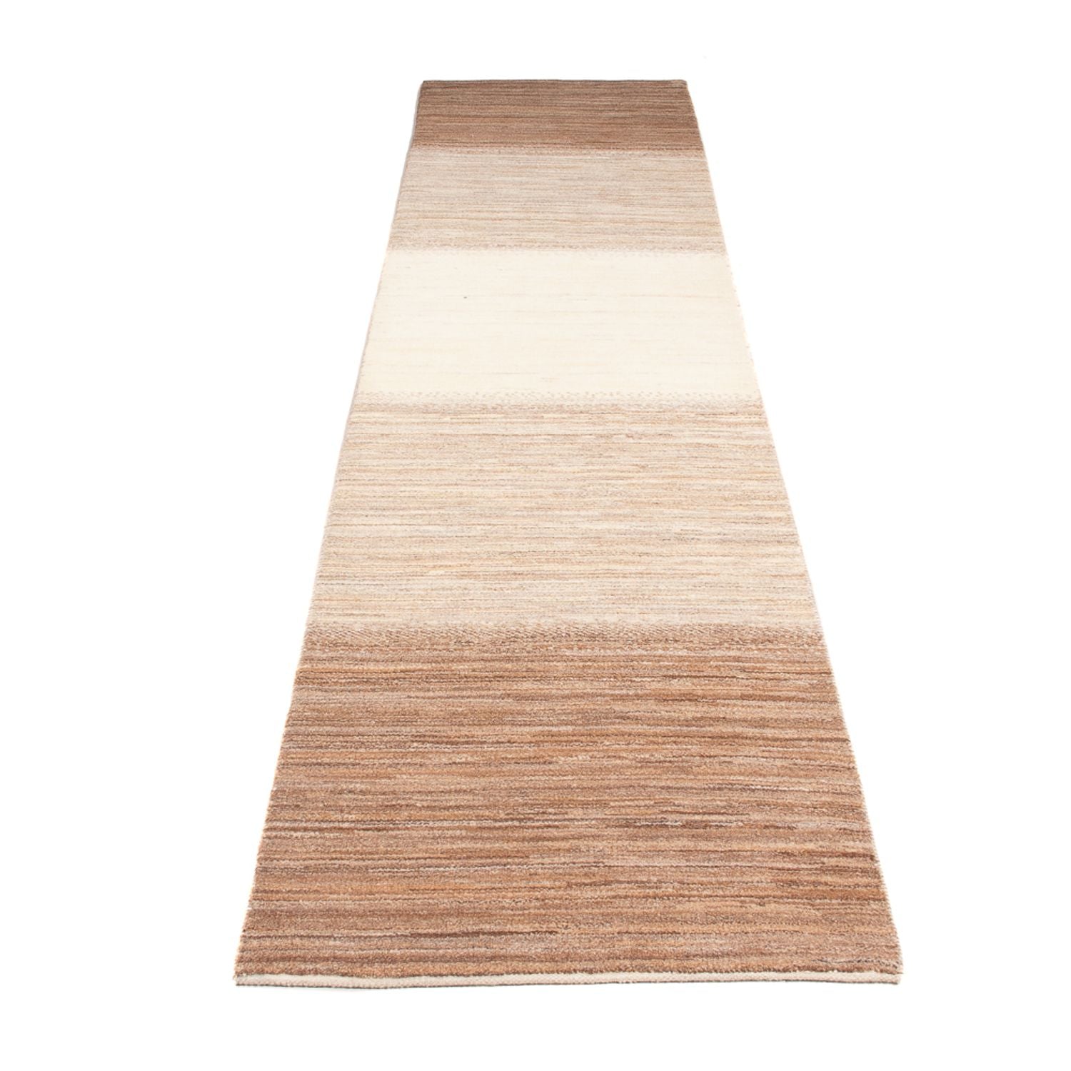 Alfombra de pasillo Alfombra Gabbeh - Persa - 335 x 74 cm - natural