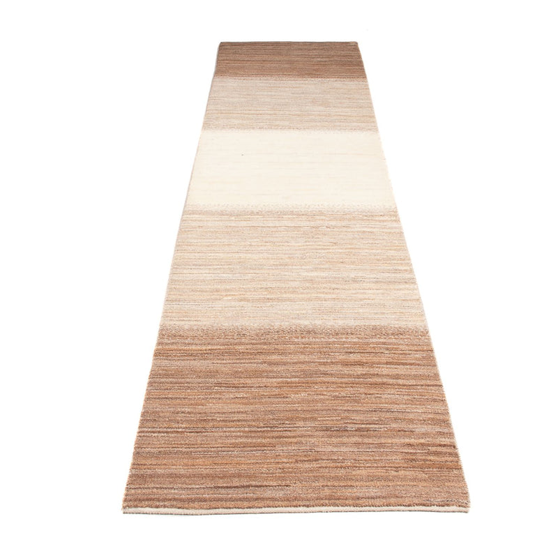 Alfombra de pasillo Alfombra Gabbeh - Persa - 335 x 74 cm - natural