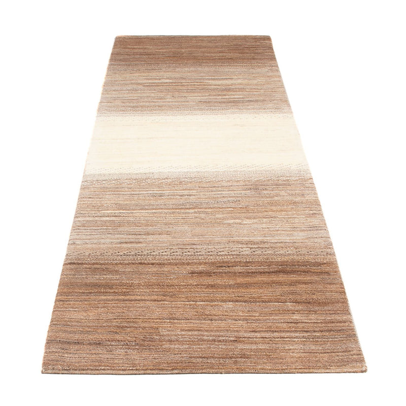 Alfombra de pasillo Alfombra Gabbeh - Persa - 278 x 83 cm - natural