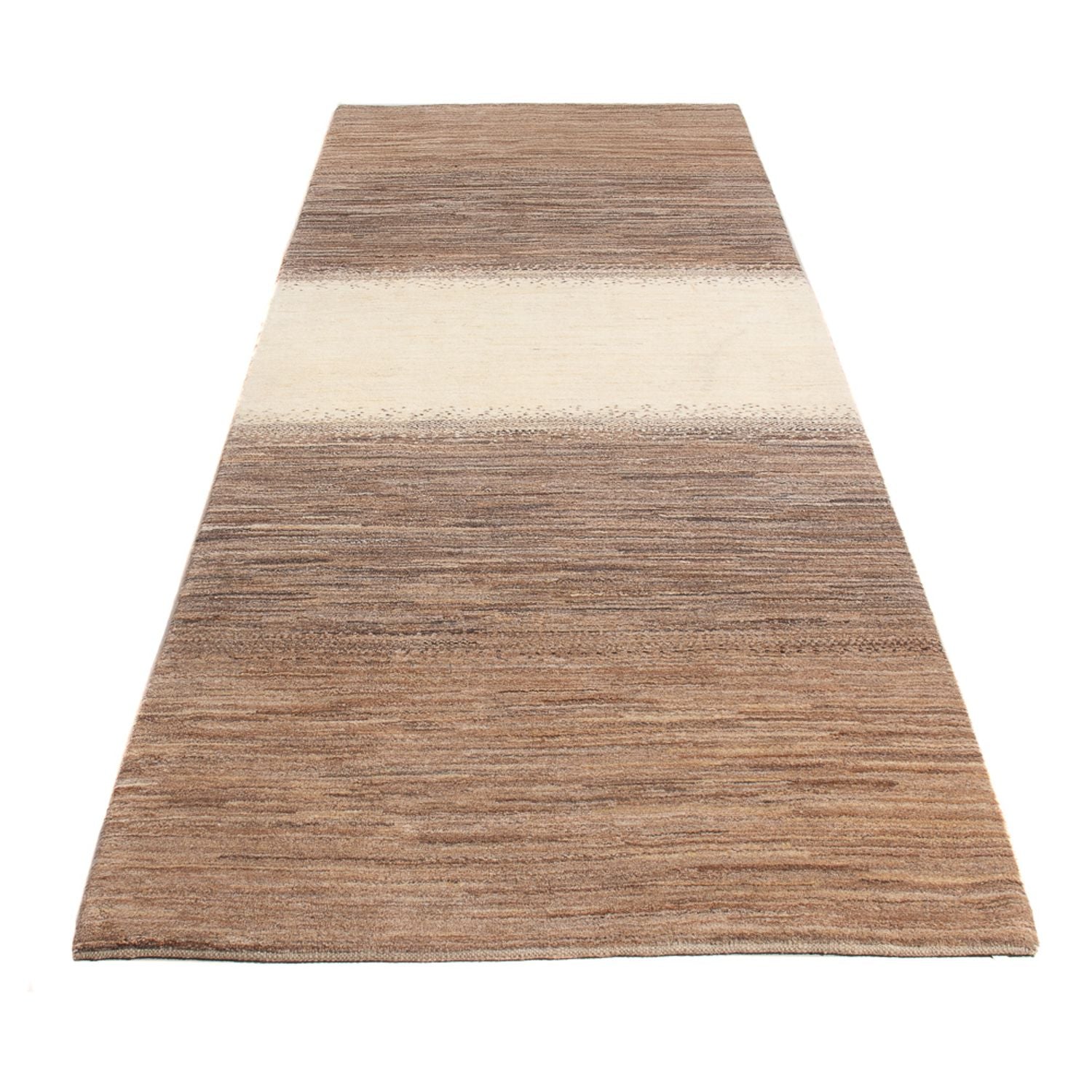 Alfombra de pasillo Alfombra Gabbeh - Persa - 325 x 106 cm - natural
